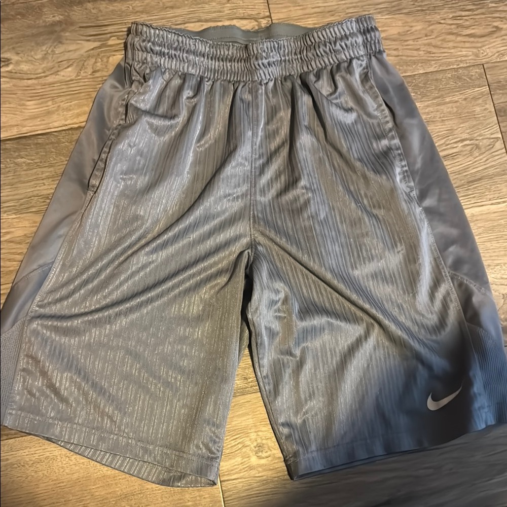 Nike Gray Athletic Shorts Moisture-Wicking Mesh